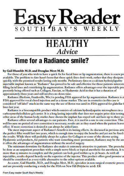 Time for a Radiance smile journal banner